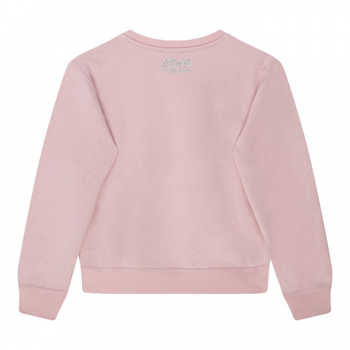 Pink Glitter Star Patch Sweatshirt