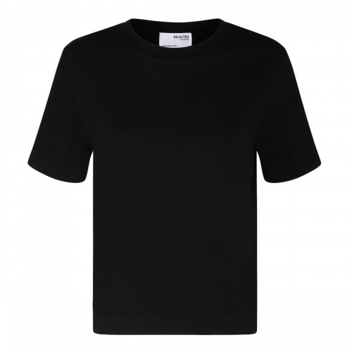 Black Cotton T-Shirt
