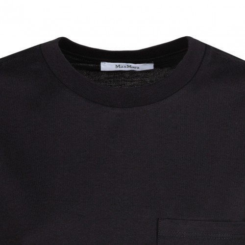 Black Logo Embroidered T-Shirt