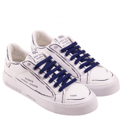 White and Blue Sky Sneakers