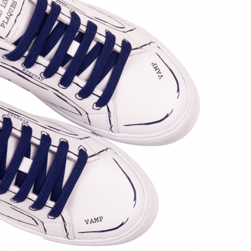 White and Blue Sky Sneakers 2