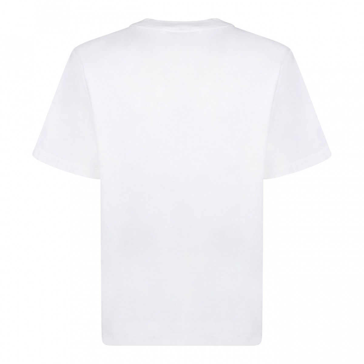 White Cotton T-Shirt With Print
