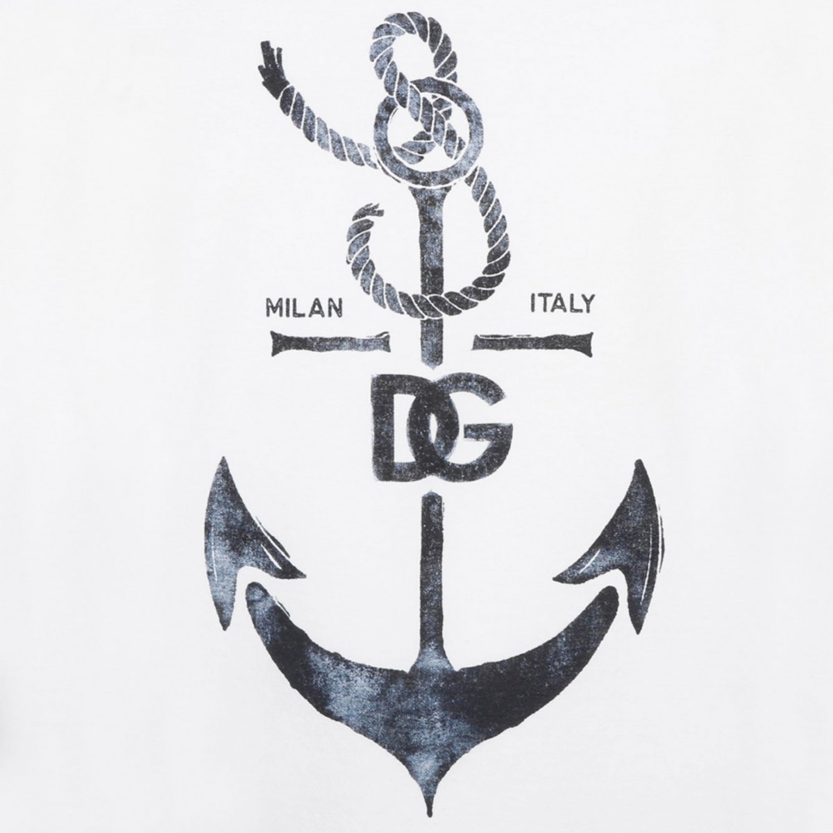 White Cotton T-Shirt With Print