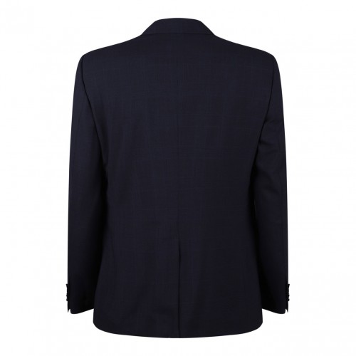 Dark Grey and Blue Suit