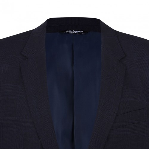 Dark Grey and Blue Suit