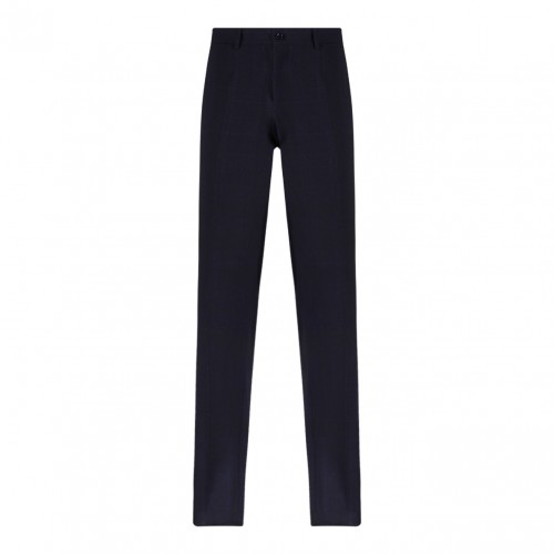 Dark Grey and Blue Suit