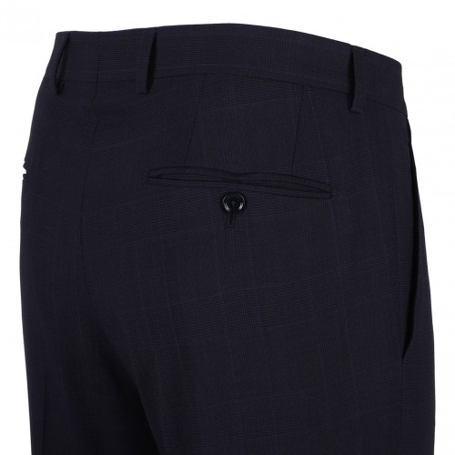 Dark Grey and Blue Suit