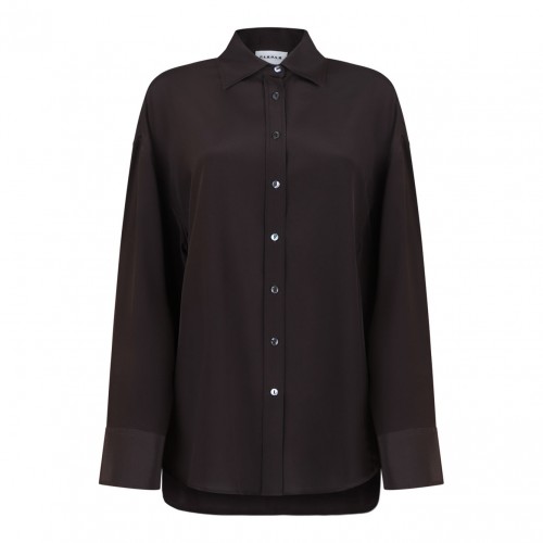 Brown Silk Shirt