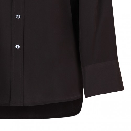 Brown Silk Shirt