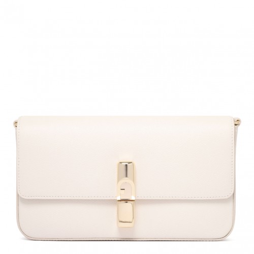 Iride Cream White Shoulder Bag S