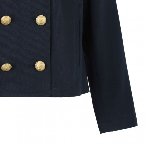 Navy Blue Lined Peacoat