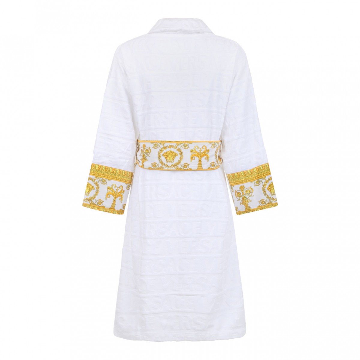 White I Love Baroque Bathrobe