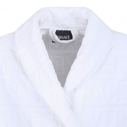 White I Love Baroque Bathrobe