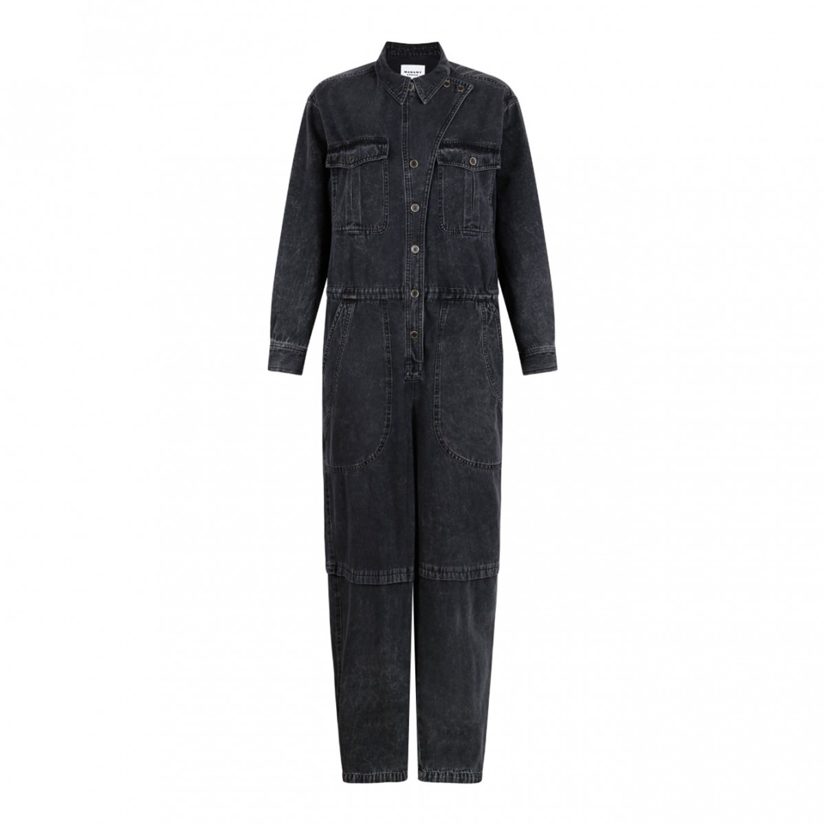 Black Nadia Denim Jumpsuit