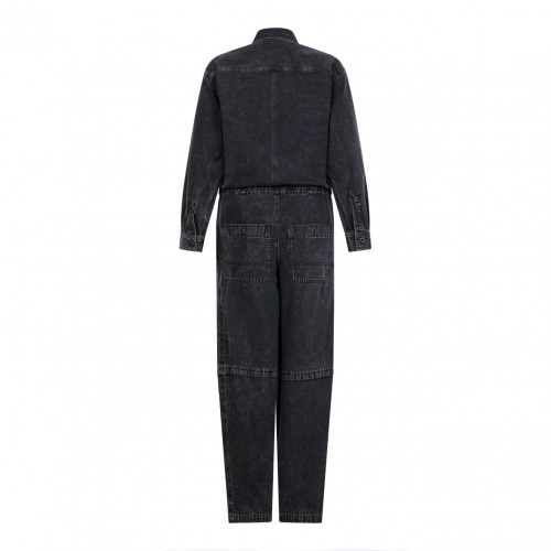 Black Nadia Denim Jumpsuit