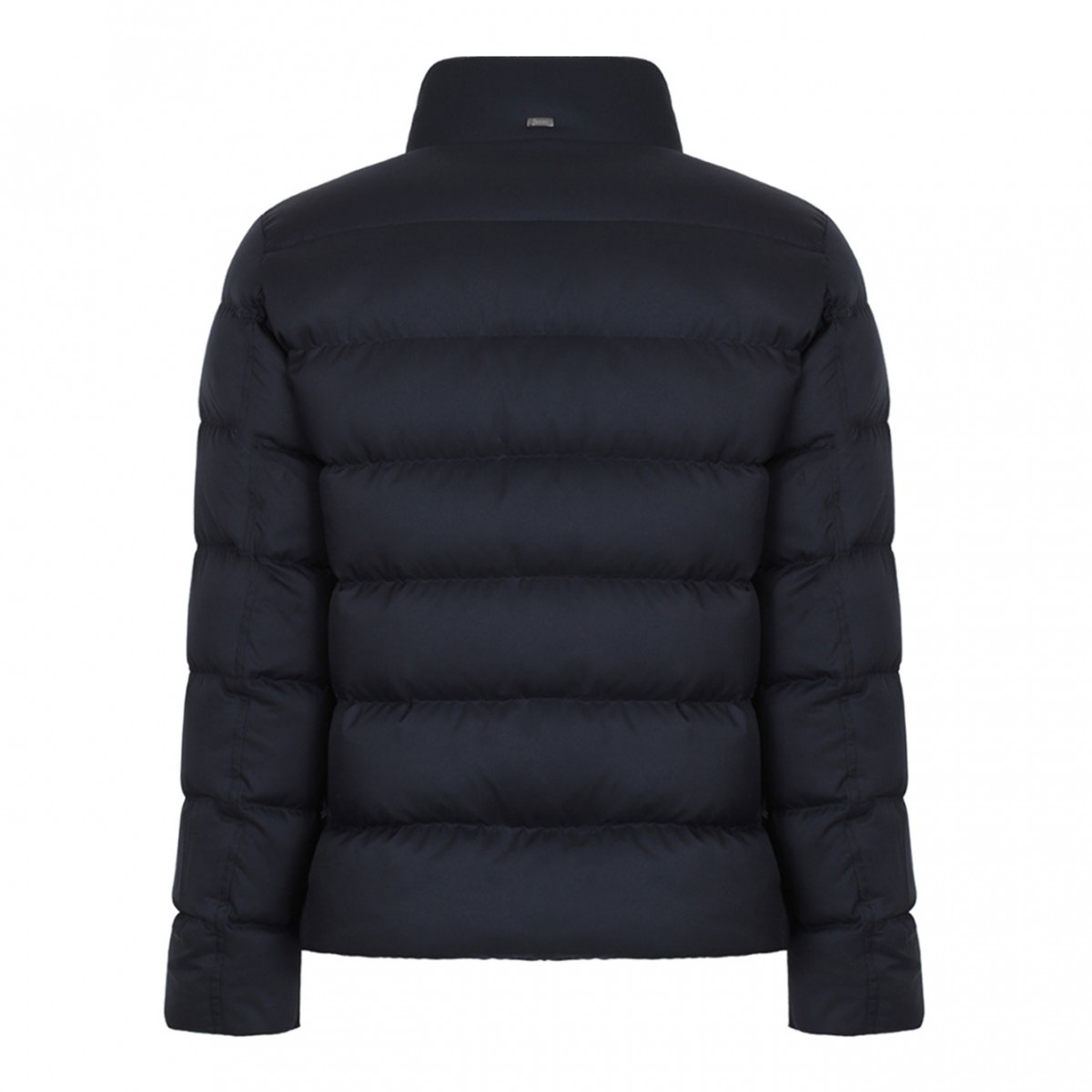 Navy Blue Quilted Puffer Jacket