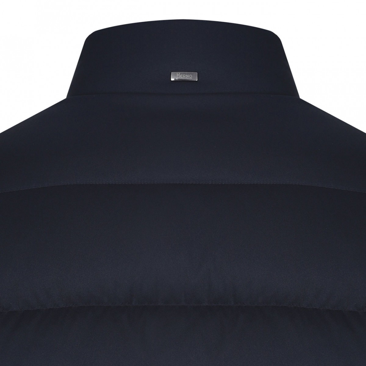 Navy Blue Quilted Puffer Jacket