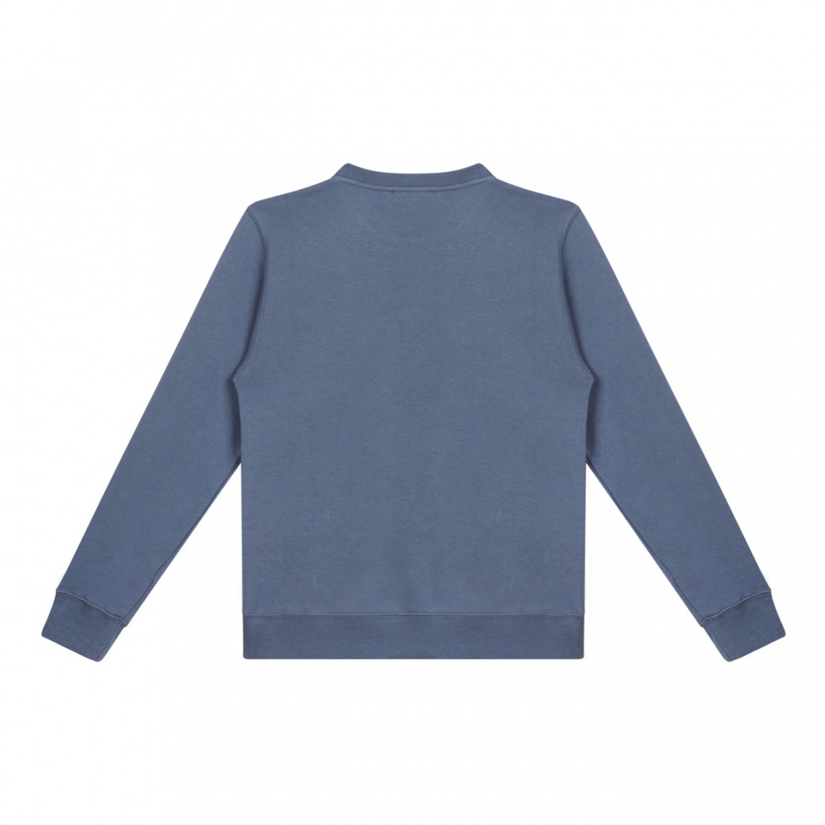 Blue Sweatshirt With Embossed Patches