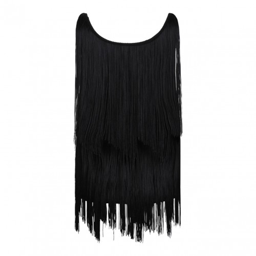 Black Fringed Top 2