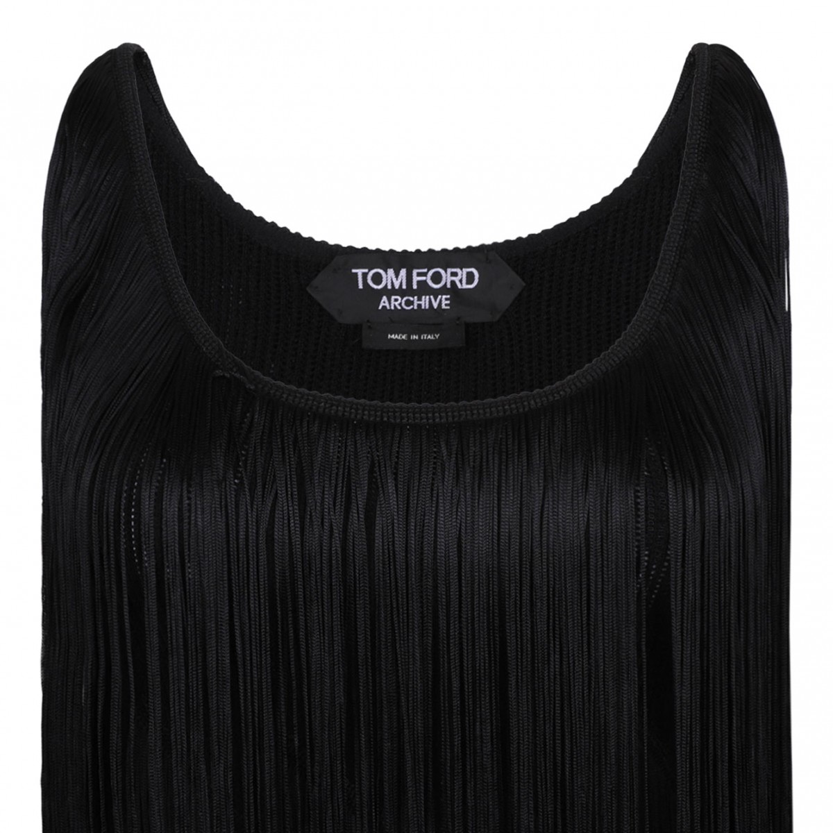Black Fringed Top