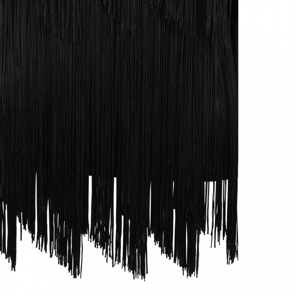 Black Fringed Top
