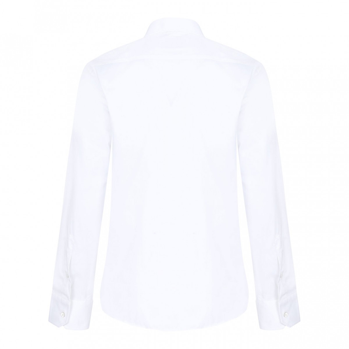 White Logo Embroidered Shirt
