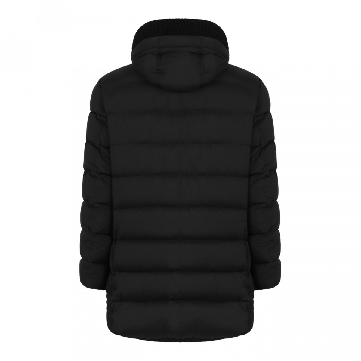 Navy Blue Quilted Puffer Coat