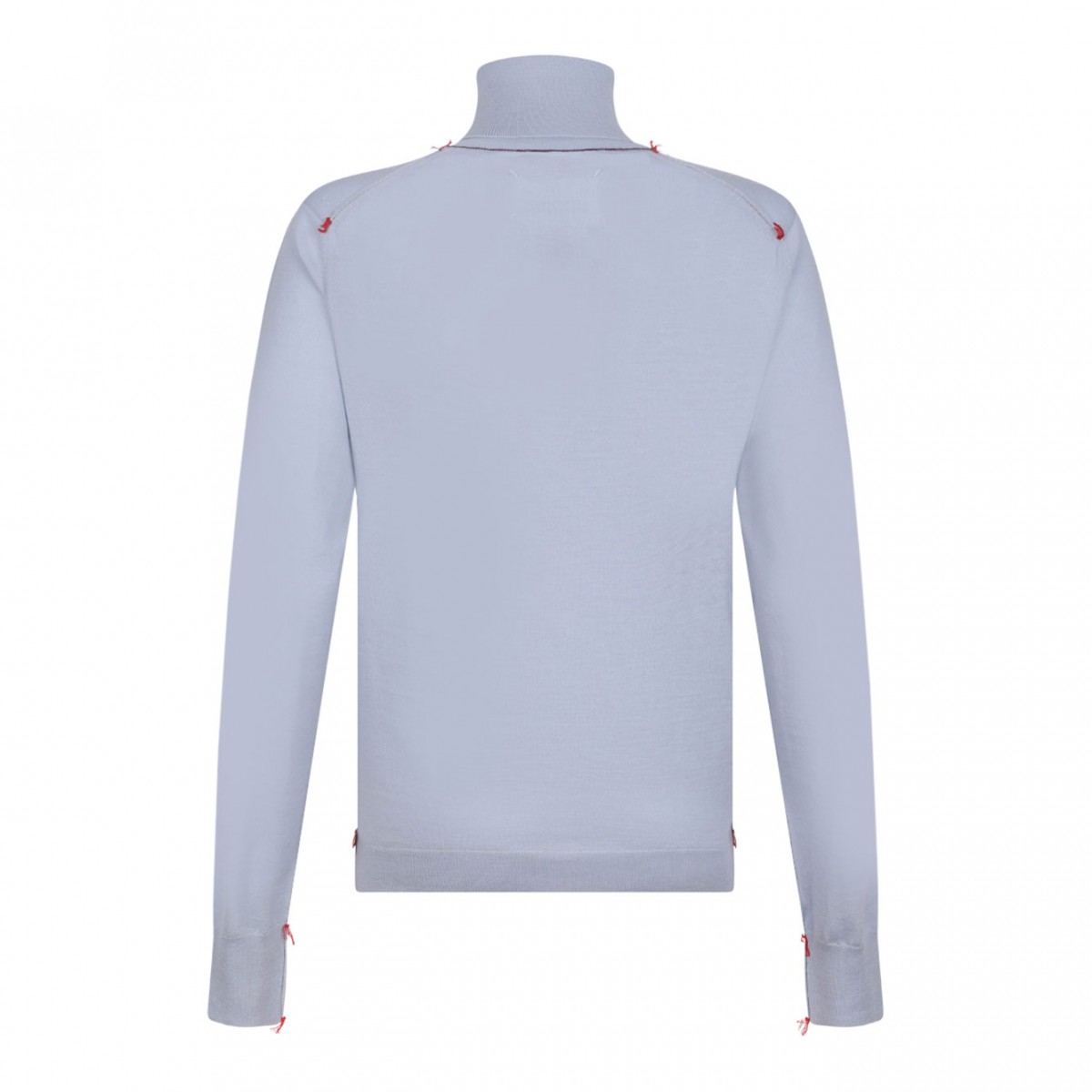 Light Blue Work-In-Progress High-Neck Jumper