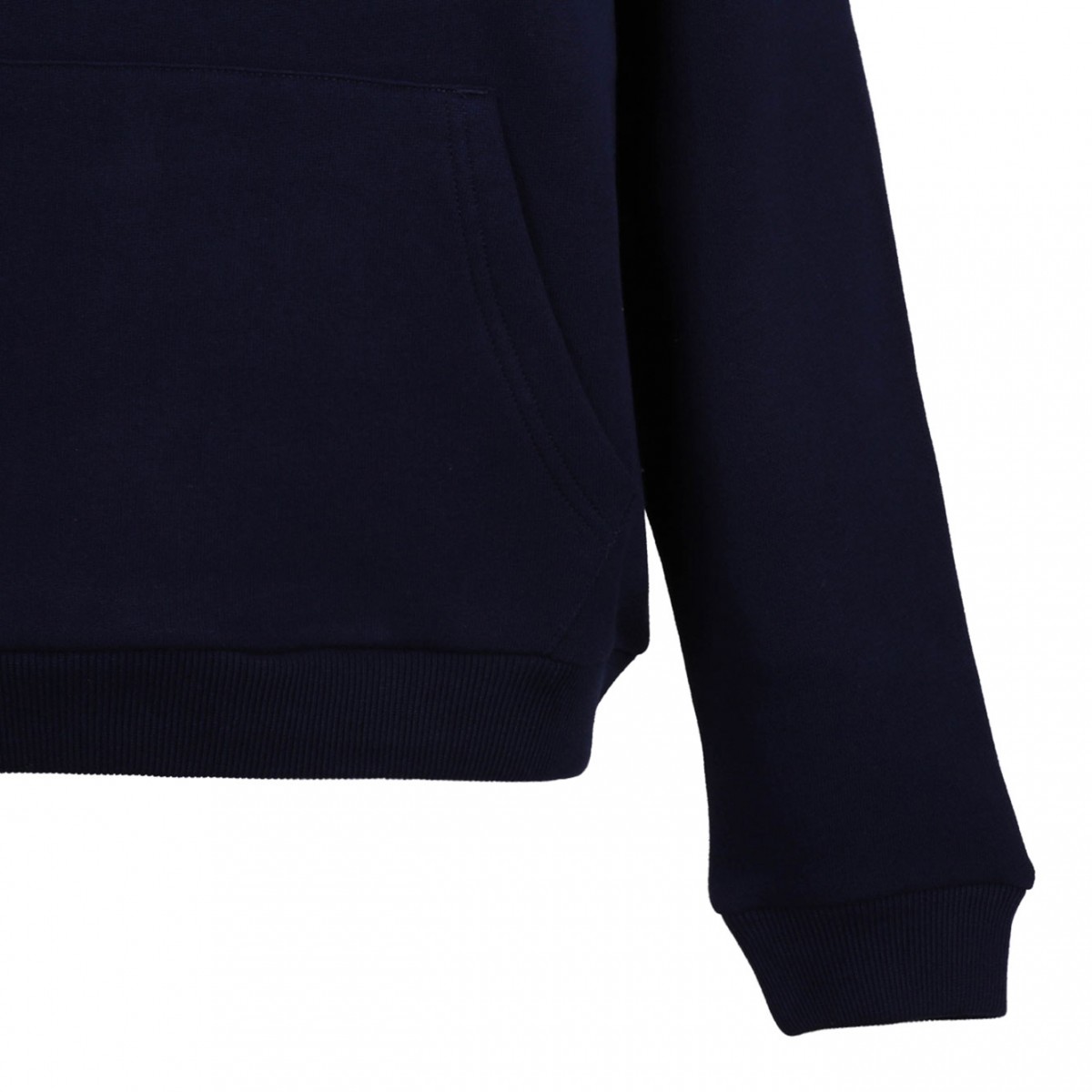 Navy Blue Polo Pony Drawstring Hoodie