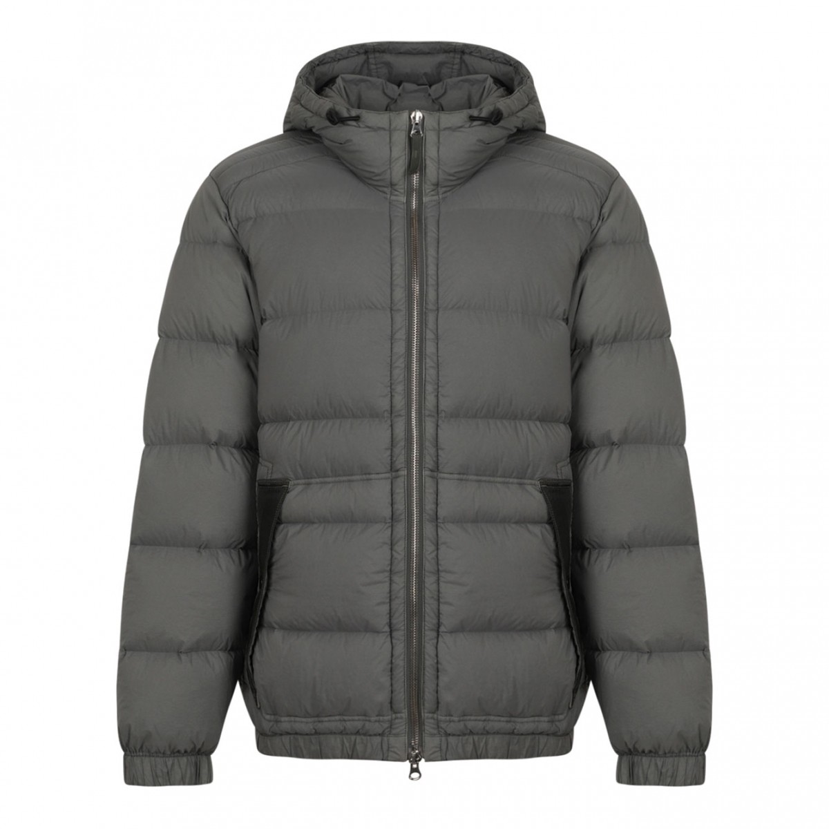 Cement Seamless Tunnel Down Jacket