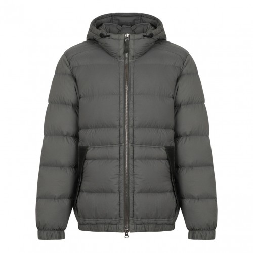 Cement Seamless Tunnel Down Jacket