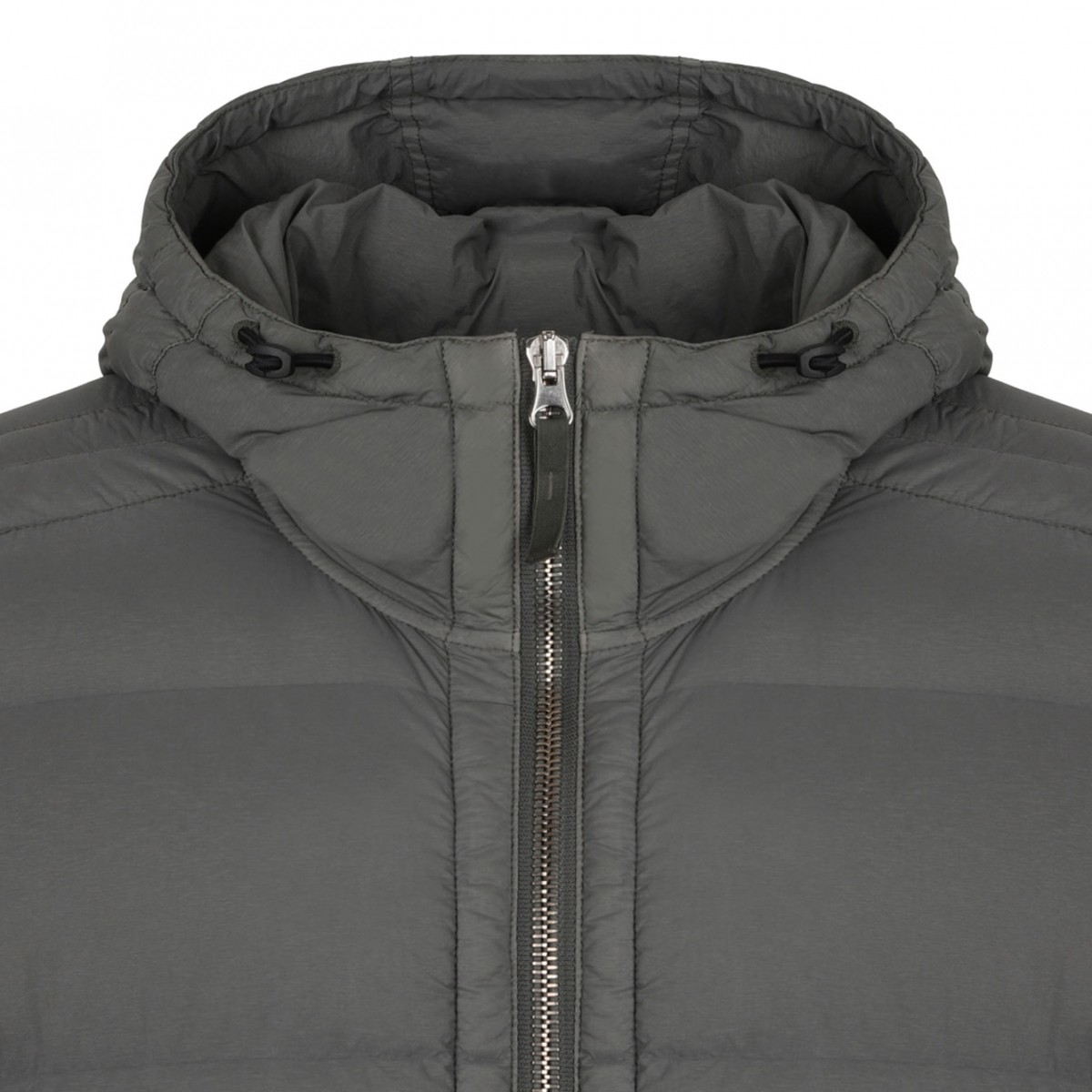 Cement Seamless Tunnel Down Jacket