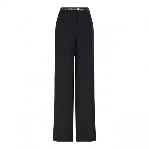 Black Wide Cady Trousers