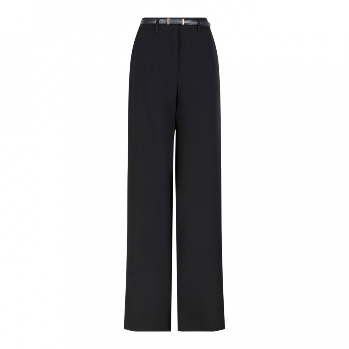 Black Wide Cady Trousers