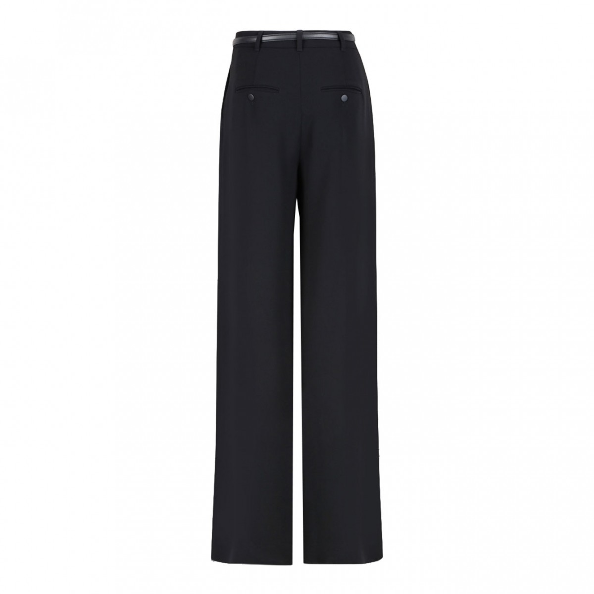 Black Wide Cady Trousers