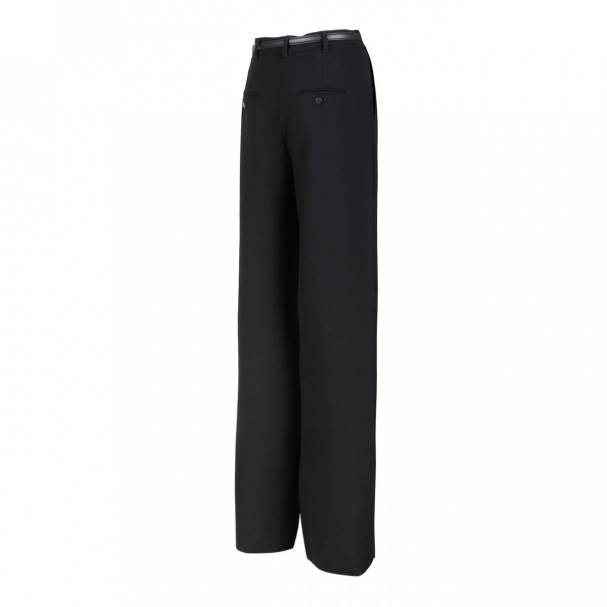 Black Wide Cady Trousers