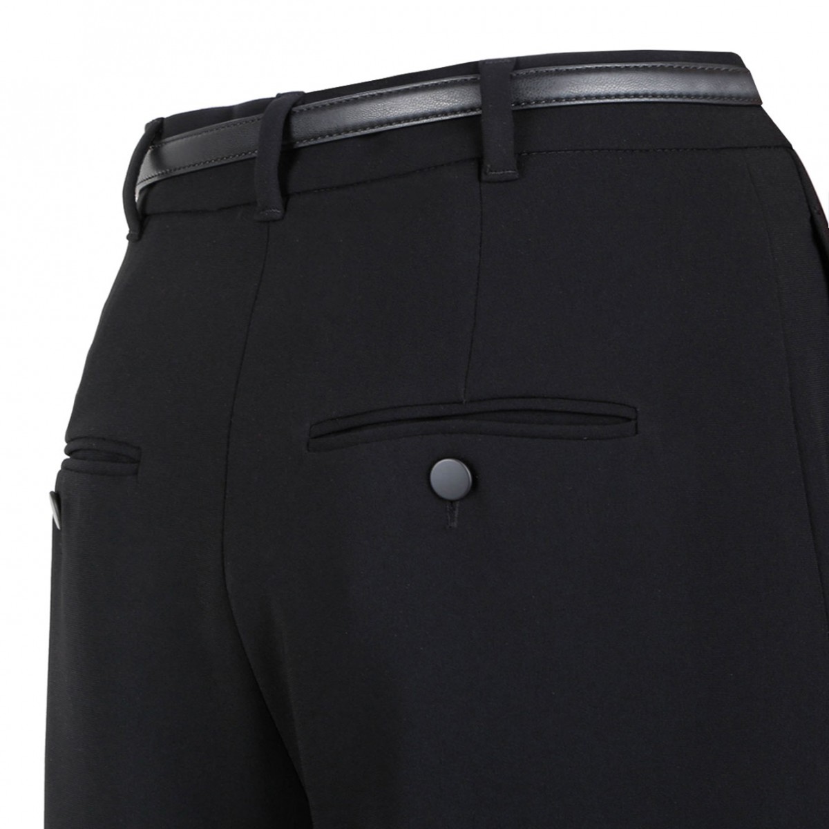 Black Wide Cady Trousers