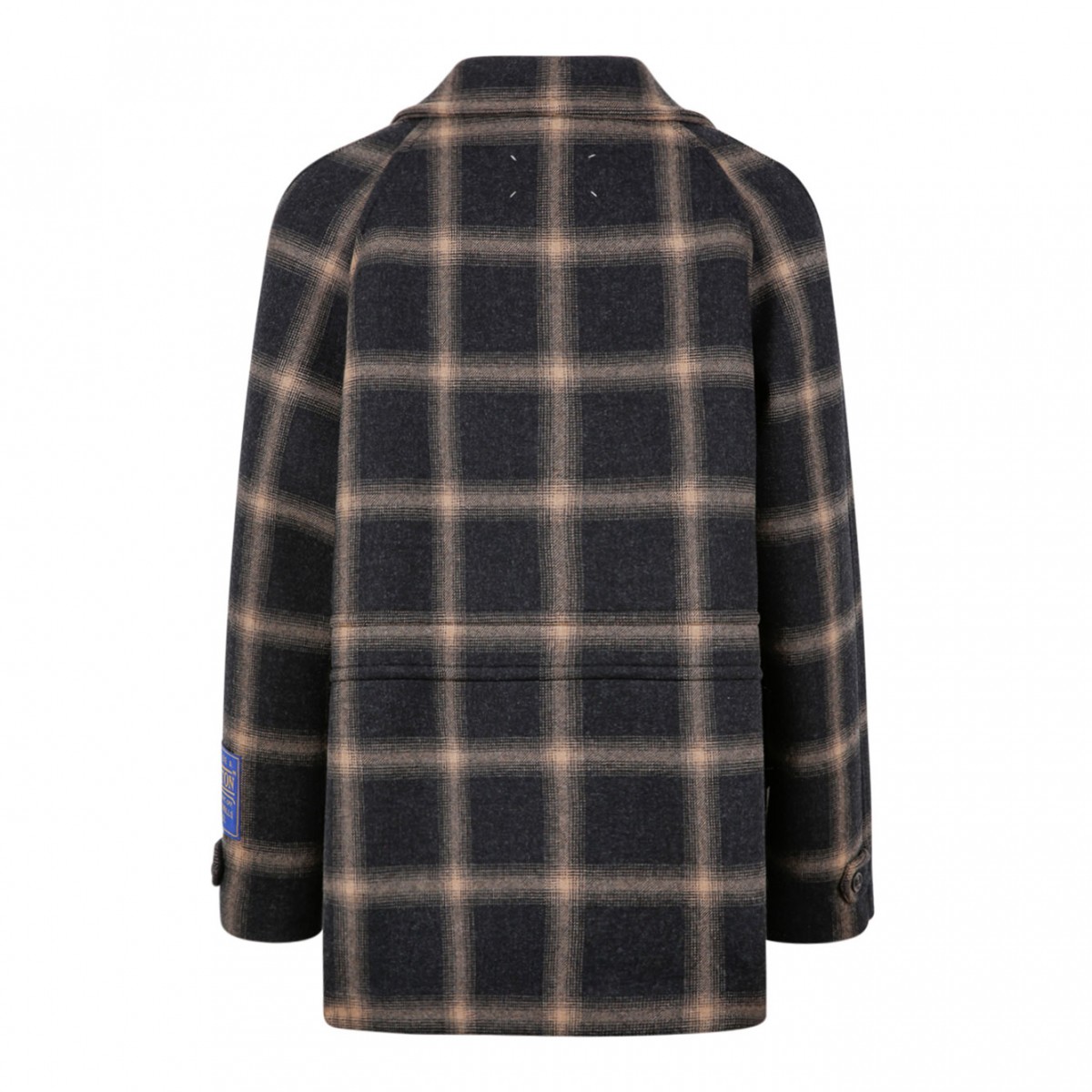 Checked Wool Peacoat