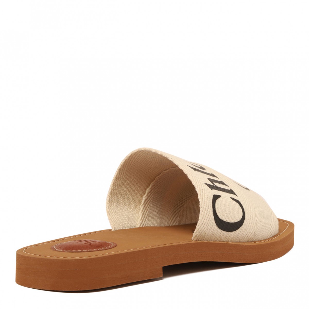 Woody Logo Strap Slides