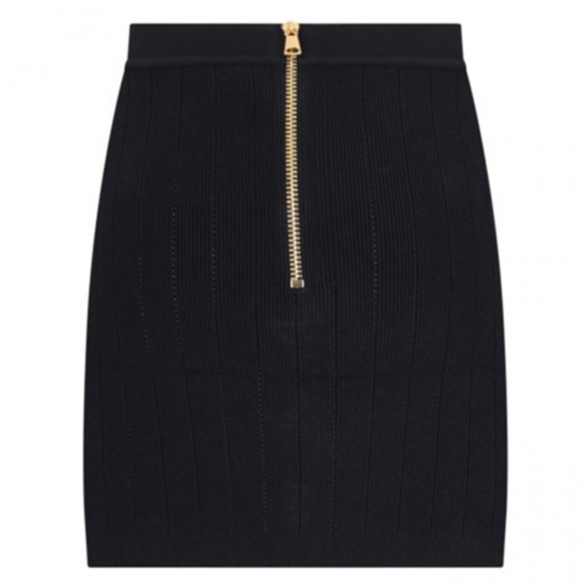 Black High Waist Miniskirt