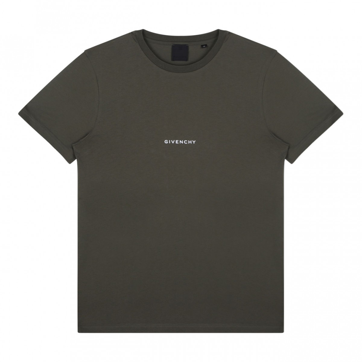 Khaki Logo Print T-Shirt