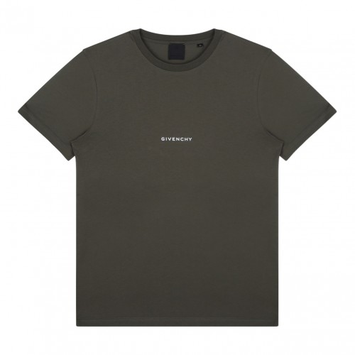 Khaki Logo Print T-Shirt