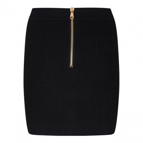 Black Knitted Miniskirt 2