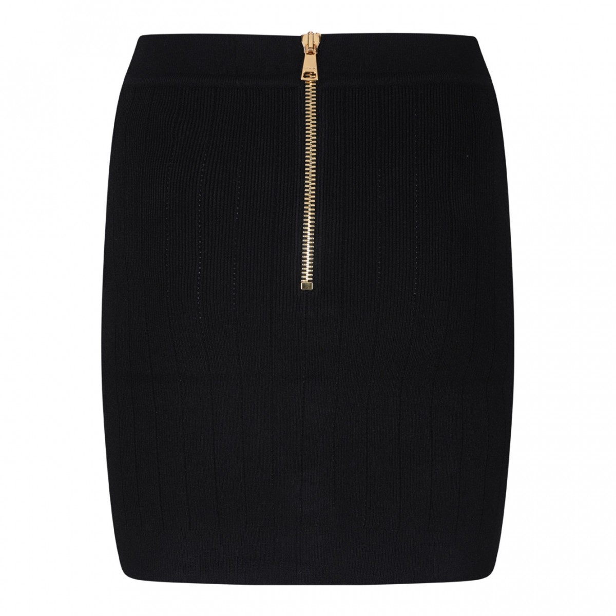 Black Knitted Miniskirt