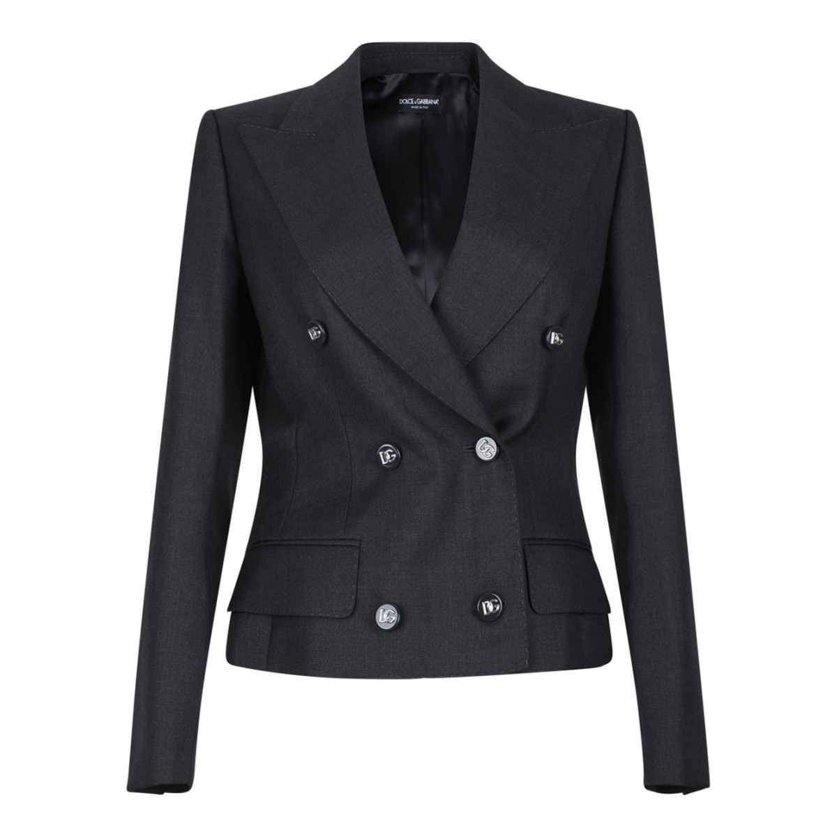 Dark Grey Double Breasted Blazer