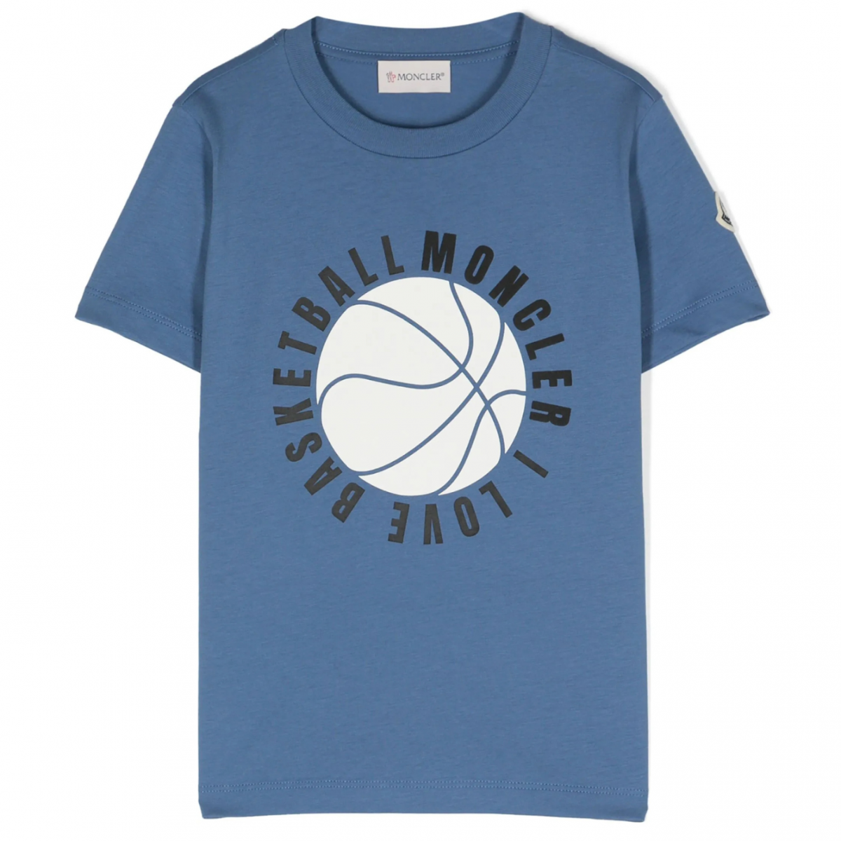 Blue Basketball Print T-Shirt