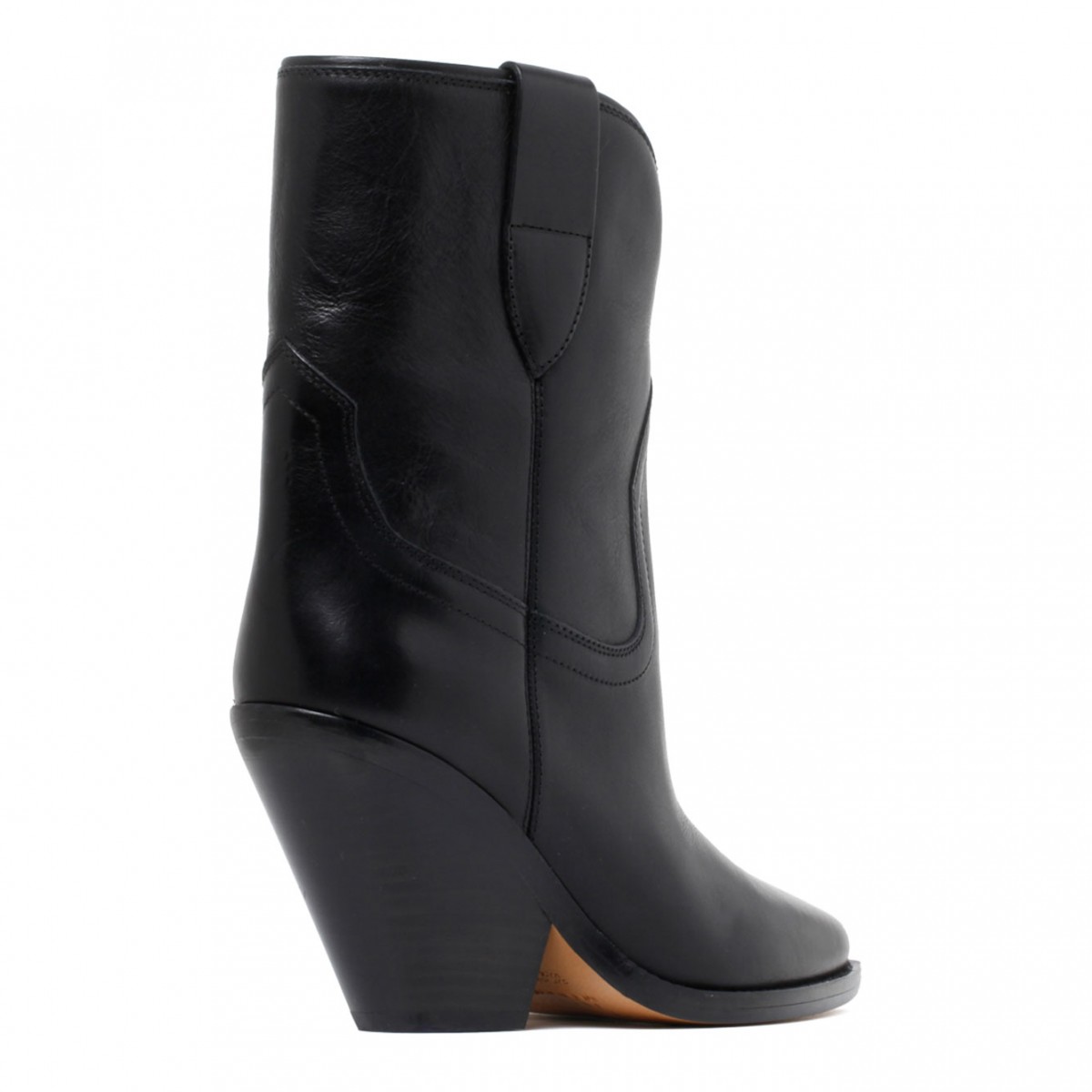 Black Calf Leather Boots