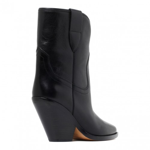 Black Calf Leather Boots