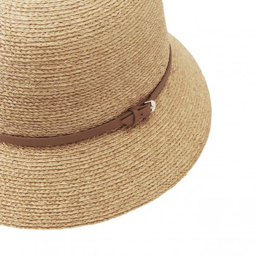 Natural and Tan Besa 6 Hat