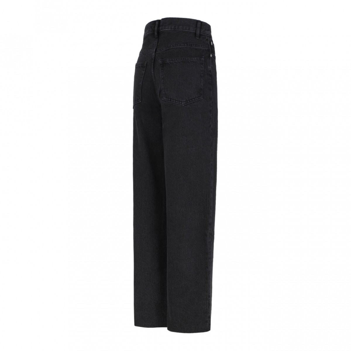 Black Mid-Rise Cropped Jeans